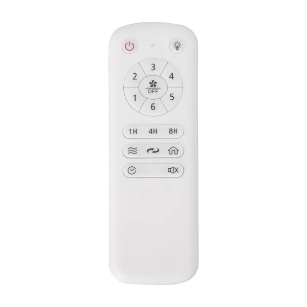 Ventilateur de plafond avec éclairage LED 17 W à intensité variable, finition cuir, modèle New Lorenzo | Lúzete