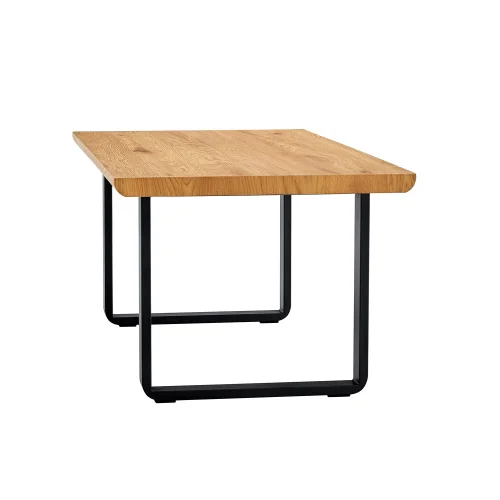TABLE BASSE BECKETT BOIS NATUREL/NOIR