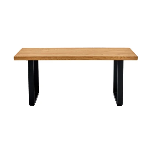 TABLE BASSE BECKETT BOIS NATUREL/NOIR