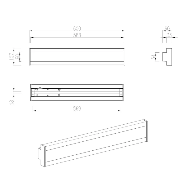 APPLIQUE EXTÉRIEURE LED 8W RÉGLABLE IP54 ANTRACITE DASHIEL