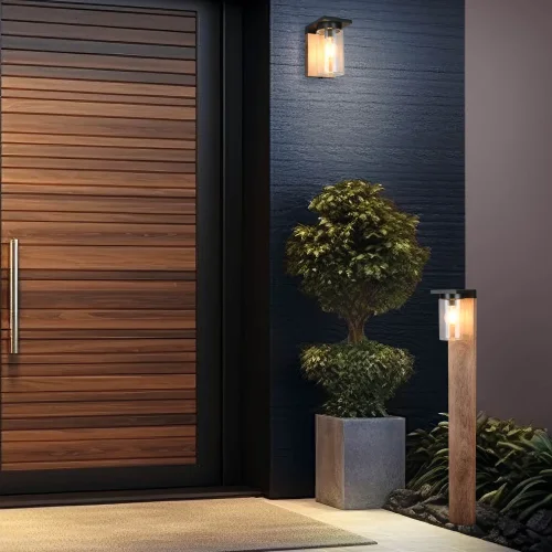 BALISE EXTÉRIEURE AVEC CAPTEUR DE LUMIÈRE E27 IP44 100CM ARABELA