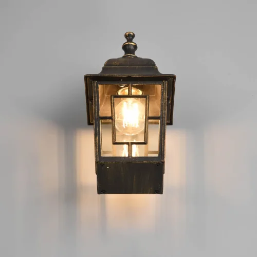 APPLIQUE EXTÉRIEUR DESCENDANTE E27 IP44 OXYDE 30CM VALESKA