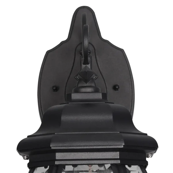 APPLIQUE EXTÉRIEUR DESCENDANT E27 IP44 NOIR ELOWEN