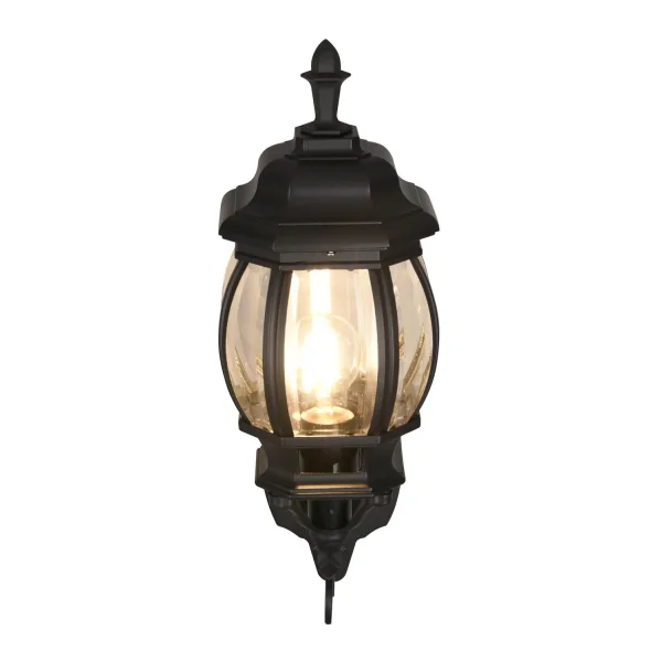 APPLIQUE EXTERIEUR ASCENDANT E27 IP44 NOIR ELOWEN