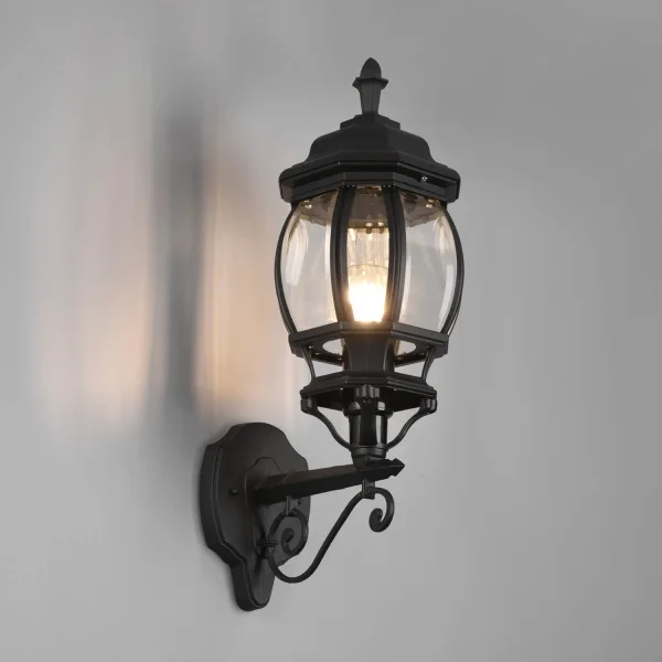 APPLIQUE EXTERIEUR ASCENDANT E27 IP44 NOIR ELOWEN