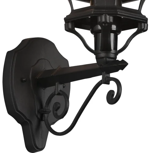 APPLIQUE EXTERIEUR ASCENDANT E27 IP44 NOIR ELOWEN