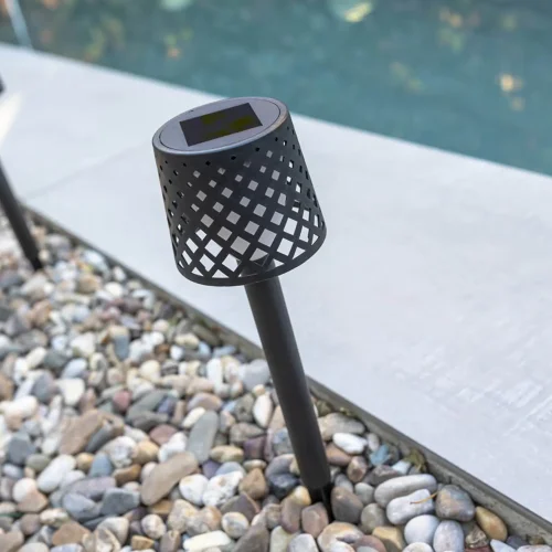 PACK DE 4 PICOTS SOLAIRES GRETITA NOIR IP44