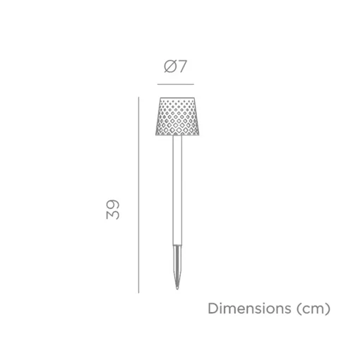 PACK DE 4 PICOTS SOLAIRES GRETITA NOIR IP44