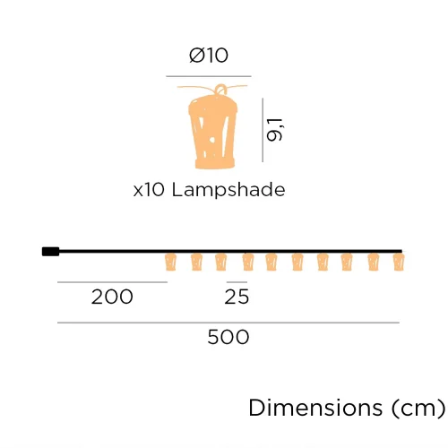 GUIRLANDE SOLAIRE HIAMA BAMBOU IP44