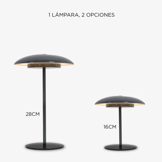 LAMPE DE TABLE EXTÉRIEURE IP44 BATTERIE ANTHRACITE SARDINIA 30 2