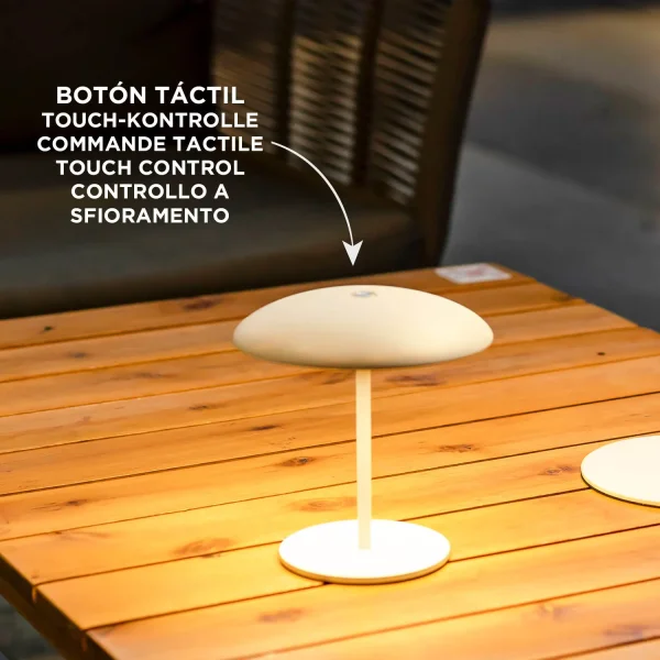 LAMPE DE TABLE EXTÉRIEURE IP44 BATTERIE BLANCHE SARDINIA 30 LAMPE DE TABLE EXTÉRIEURE IP44 BATTERIE BLANCHE SARDINIA 30