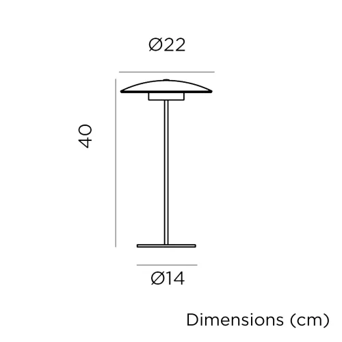 LAMPE DE TABLE EXTÉRIEURE IP44 À BATTERIE ANTHRACITE SARDINIA 40 LAMPE DE TABLE EXTÉRIEURE IP44 À BATTERIE ANTHRACITE SARDINIA 40