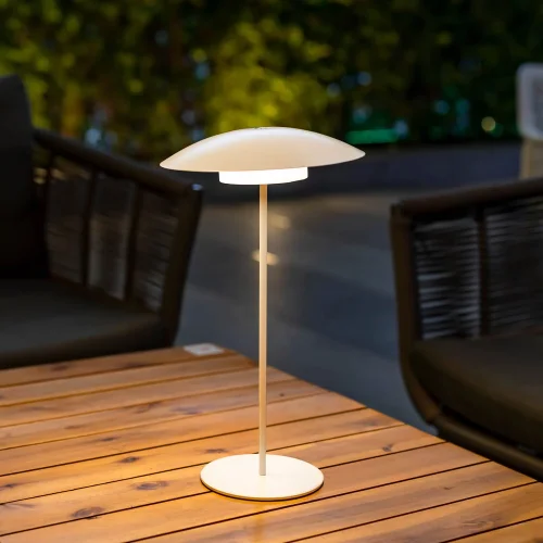 LAMPE DE TABLE EXTÉRIEURE IP44 BATTERIE BLANCHE SARDINIA 40 LAMPE DE TABLE EXTÉRIEURE IP44 BATTERIE BLANCHE SARDINIA 40