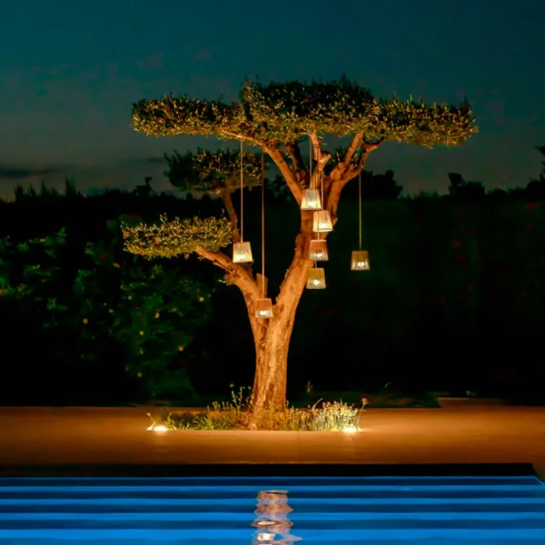 LAMPE SUSPENDUE CONTA MINI HANG TAUPE