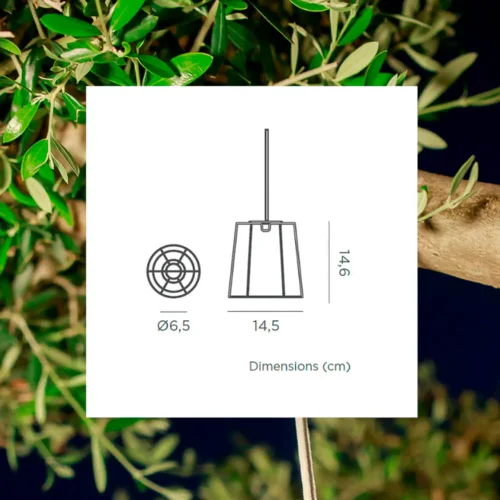 LAMPE SUSPENDUE CONTA MINI HANG TAUPE