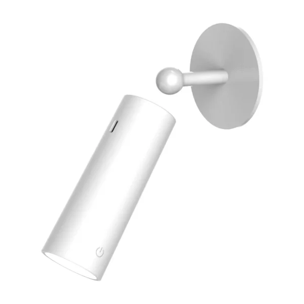 Applique Sans Fils Batterie Rechargeable Blanc Roll 4 | Lúzete