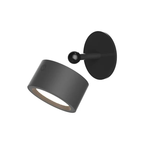 Applique Sans Fil Batterie Rechargeable Noir Roll 8 | Lúzete Applique Sans Fil Batterie Rechargeable Noir Roll 8 | Lúzete