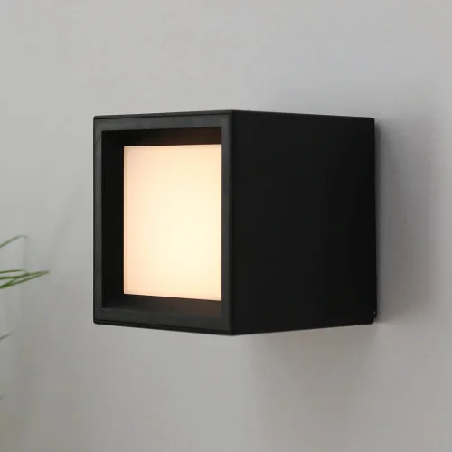 APPLIQUE MURAL SANS FILS IP20 NOIR BOX 8