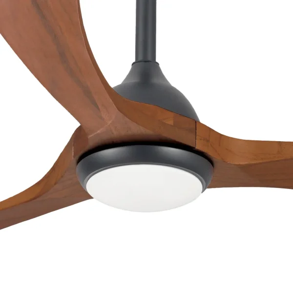 VENTILATEUR DE PLAFOND LED 18W RÉGLABLE 3 PALES MOTEUR DC ASIER