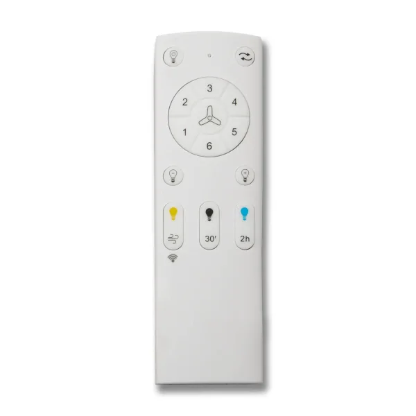 VENTILATEUR DE PLAFOND LED 18W RÉGLABLE 3 PALES MOTEUR DC ASIER