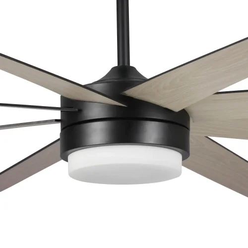 VENTILATEUR DE PLAFOND LED 24W RÉGLABLE 8 PALES MOTEUR DC SOLEI