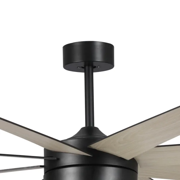 VENTILATEUR DE PLAFOND LED 24W RÉGLABLE 8 PALES MOTEUR DC SOLEI