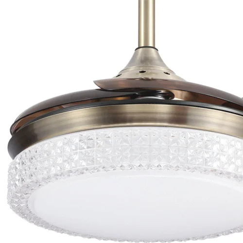 VENTILATEUR DE PLAFOND LED 28W RÉGLABLE 4 PALES PLIABLES MOTEUR DC LESTER