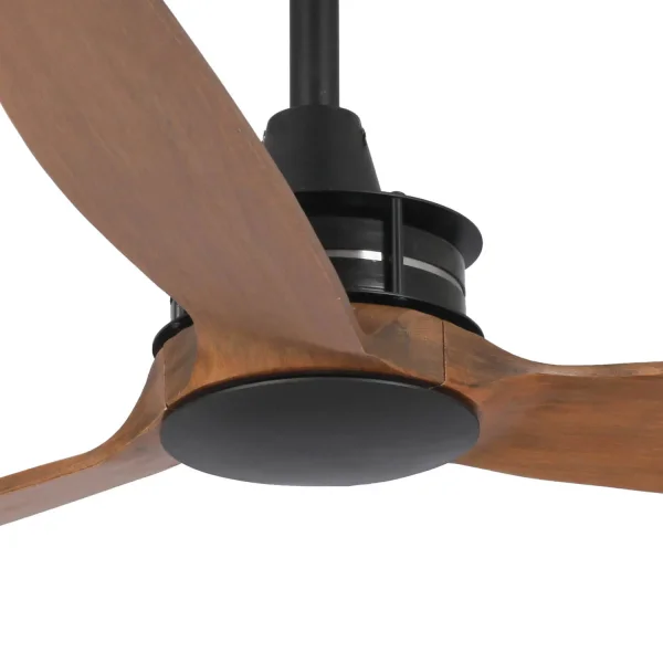 VENTILATEUR DE PLAFOND SANS LUMIÈRE 3 PALES BOIS MOTEUR DC WINSTON