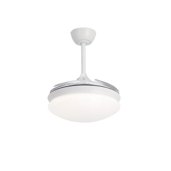 VENTILATEUR DE PLAFOND LED 24W RÉGLABLE 4 PALES PLIABLES MOTEUR DC MONTREAL 2