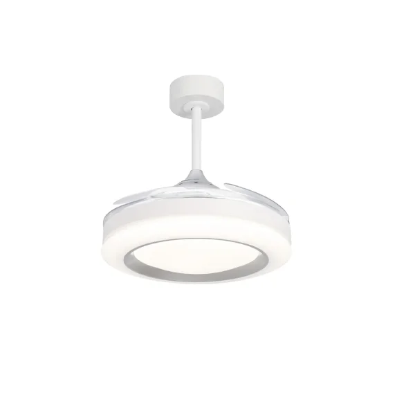 VENTILATEUR DE PLAFOND LED 35W RÉGLABLE 4 PALES PLIABLES MOTEUR DC ODENSE