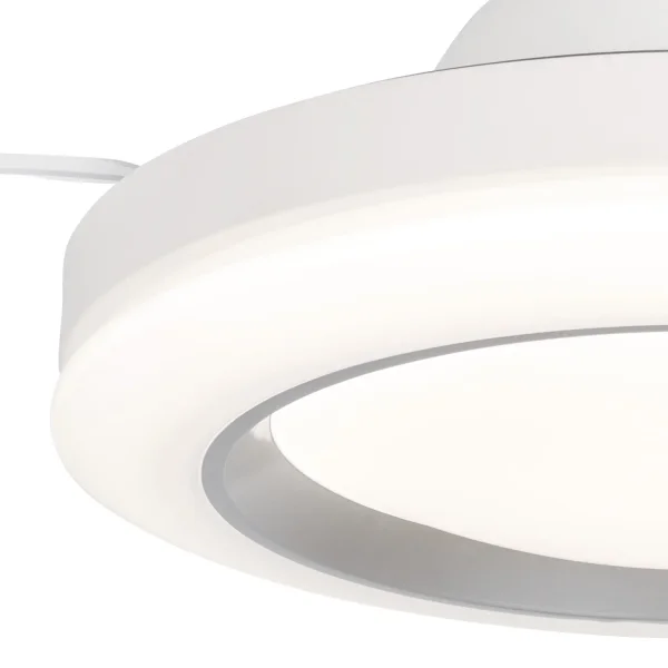 VENTILATEUR DE PLAFOND LED 35W RÉGLABLE 4 PALES PLIABLES MOTEUR DC ODENSE