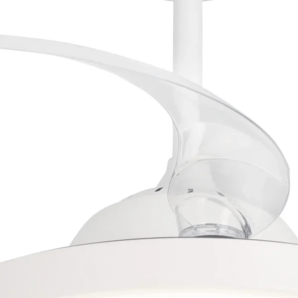 VENTILATEUR DE PLAFOND LED 35W RÉGLABLE 4 PALES PLIABLES MOTEUR DC ODENSE