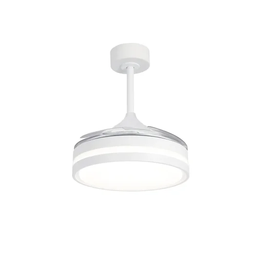 VENTILATEUR DE PLAFOND LED 24W RÉGLABLE 4 PALES PLIABLES MOTEUR DC TRIANA 2