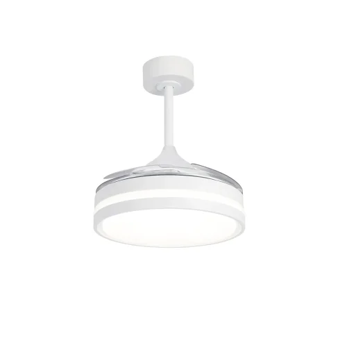 VENTILATEUR DE PLAFOND LED 24W RÉGLABLE 4 PALES PLIABLES MOTEUR DC TRIANA