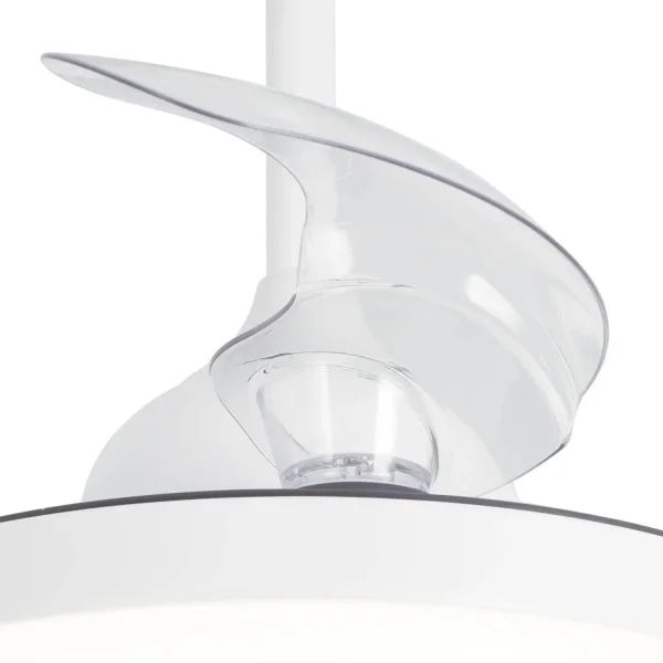 VENTILATEUR DE PLAFOND LED 24W RÉGLABLE 4 PALES PLIABLES MOTEUR DC TRIANA