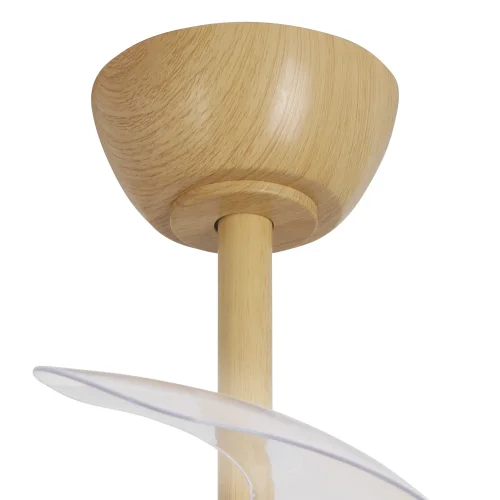 VENTILATEUR DE PLAFOND LED 24W RÉGLABLE BOIS 4 PALES PLIABLES GERALDTON