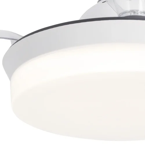 VENTILATEUR DE PLAFOND LED 24W RÉGLABLE BLANC 4 PALES PLIABLES GERALDTON