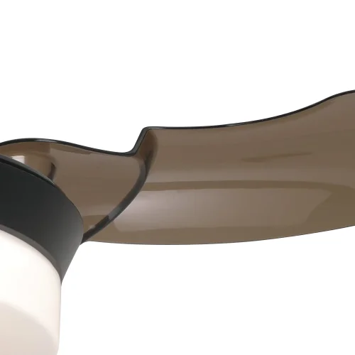 VENTILATEUR DE PLAFOND LED 24W RÉGLABLE NOIR 4 PALES PLIABLES GERALDTON