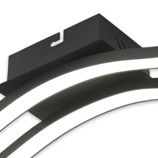 PLAFONNIER LED 14 W 4000K NOIR EVANDER 2