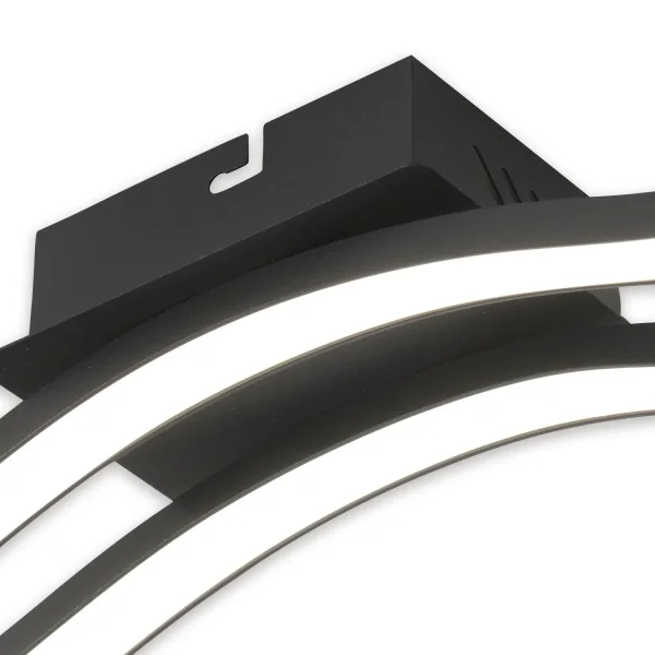 PLAFONNIER LED 14 W 4000K NOIR EVANDER