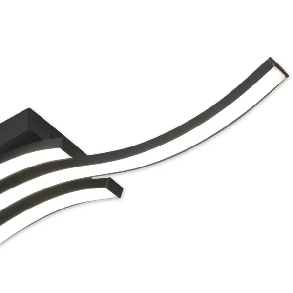 PLAFONNIER LED 20 W 4000K NOIR EVANDER