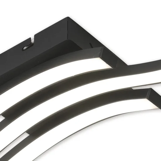 PLAFONNIER LED 20 W 4000K NOIR EVANDER 2