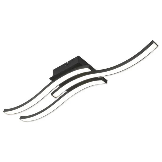 PLAFONNIER LED 20 W 4000K NOIR EVANDER