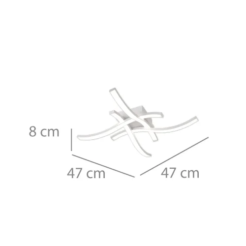 PLAFONNIER LED 22 W 4000K BLANC EVANDER