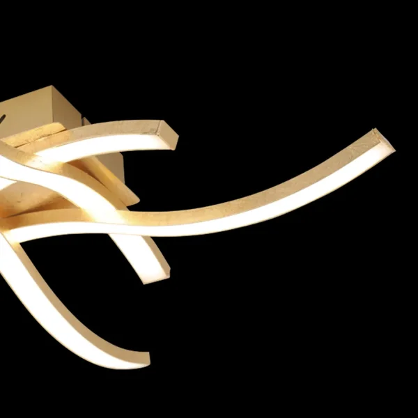 PLAFONNIER LED 22 W 4000K FEUILLE D'OR EVANDER PLAFONNIER LED 22 W 4000K FEUILLE D'OR EVANDER