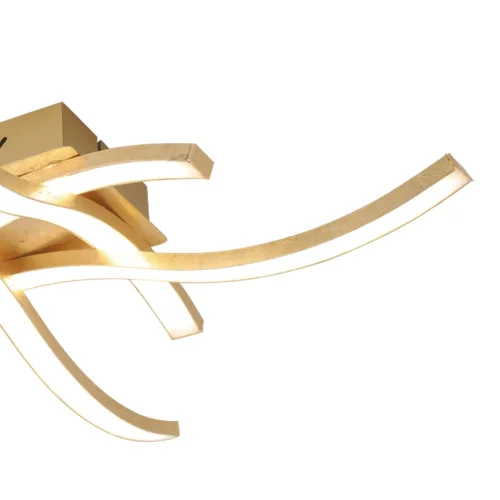 PLAFONNIER LED 22 W 4000K FEUILLE D'OR EVANDER PLAFONNIER LED 22 W 4000K FEUILLE D'OR EVANDER