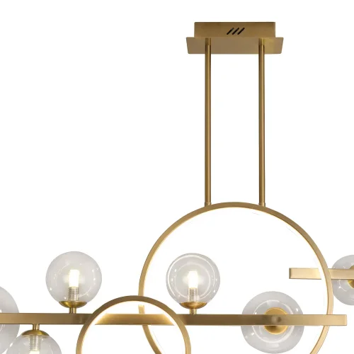 LUSTRE DE PLAFOND 8 LUMIÈRES FER OR NICOLETTA