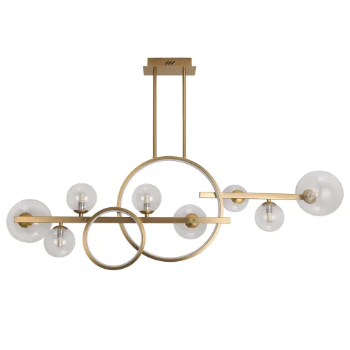 LUSTRE DE PLAFOND 8 LUMIÈRES FER OR NICOLETTA