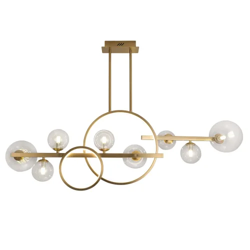 LUSTRE DE PLAFOND 8 LUMIÈRES FER OR NICOLETTA