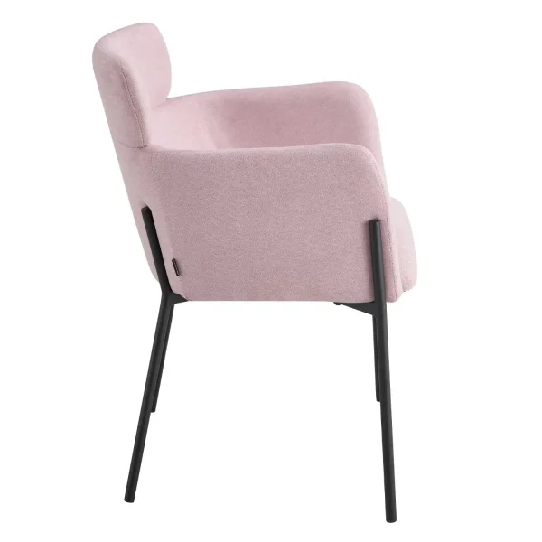 FAUTEUIL TAPISSÉ ROSE PASTEL COSMO FAUTEUIL TAPISSÉ ROSE PASTEL COSMO